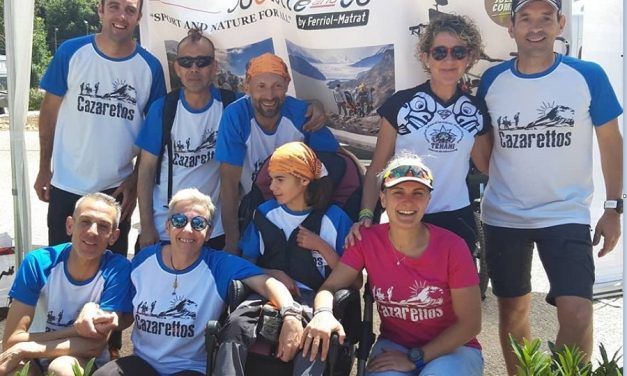 Cazarettos gana el ‘Trail pour tous’, carrera específica de sillas de montaña en Francia