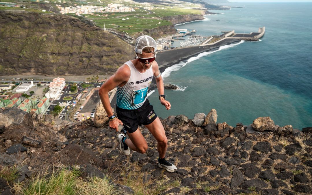 Maude Mathys destroza el récord y Luca Del Pero impone su ley en la Vertical de Transvulcania